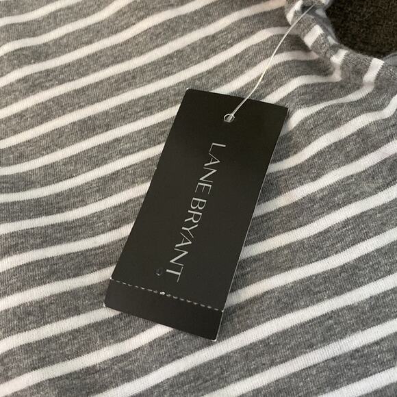 Lane Bryant Mixed Fabric Notch lace top - Picture 7 of 7